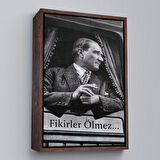 Altın Çerçeveli Atatürk'ün Doğu Ekspresinde Fotoğrafı Duvar Tablosu