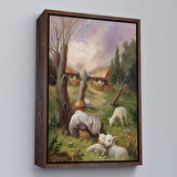 Beyaz Çerçeveli Nasıl Bakarsan Öyle Görürsün, Sürreal Duvar Tablosu