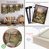 Beyaz Çerçeveli Nasıl Bakarsan Öyle Görürsün, Sürreal Duvar Tablosu