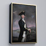 Kahverengi Çerçeveli İngiliz Amiral Horatio Nelson Dekoratif Duvar Tablosu