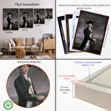 Kahverengi Çerçeveli İngiliz Amiral Horatio Nelson Dekoratif Duvar Tablosu