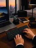 Taşınabilir Katlanabilir Bluetooth Klavye iOS Android Windows Uyumlu