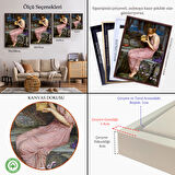 Siyah Çerçeveli Psyche Altın Kutuyu Açıyor Yunan Mitolojisi Duvar Tablosu