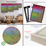 Altın Çerçeveli Gizli Bahçe Dekoatif Duvar Tablosu