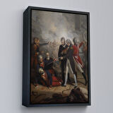 Beyaz Çerçeveli San Nicolas'ın St Vincent'ta Teslim Olması Reprodüksiyon Tablosu