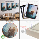 Siyah Çerçeveli Tanrının Eli Dekoratif Duvar Tablosu, İsa