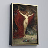 Beyaz Çerçeveli Carolus Duran Vizyon Dekoratif Duvar Tablosu