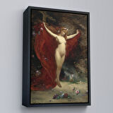 Beyaz Çerçeveli Carolus Duran Vizyon Dekoratif Duvar Tablosu