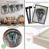 Kahverengi Çerçeveli Gözü Akan Kadın Dekoratif Tablo