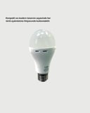 Led Şeritler Yüksek Işık Güçlü Şarjlı Ampul E27 30W Enerji Tasarruflu