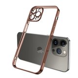 ALLY Fashion Series iPhone 13 Pro Max Kılıf Renkli Kenar Lazer Çerçeveli Silikon Kılıf-(5775)