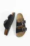 Mikanos Aryan Unisex Ortapedik Eva Taban Comfort Çift Bantlı Tokalı Günlük Rahat Sandalet Terlik