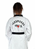 HAŞADO FİTİLLİ SİYAH YAKA TAEKWONDO ELBİSESİ