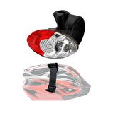 Hsgl Bisiklet Scooter Spor ve Kask icin Mavi Kırmızı Çakarlı ışık