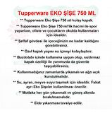 Tupperware EKO ŞİŞE 750 ML MAVİ MATARA SULUK WATER BOTTLE HSGL