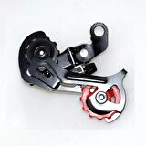 HSGL BİSİKLET ARKA HG-40 VİTES ATTIRICI SİYAH  KULAKSIZ