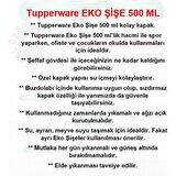 Tupperware Eko Şişe 500 ml Suluk Matara Water Bottle Turuncu