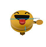 Hsgl Bisiklet Sarı Yüksek Sesli Metal Emoji P Gülüçük Yüz Zil Bisiklet Aksesuar İkaz Zil146
