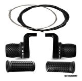 Hsgl Bisiklet Siyah 3x7 Noktalı vites kolu Ön Arka Attırıcı Set Ergonomik Bisiklet Vites Sistemleri