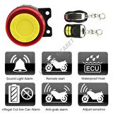 Hsgl Motorsiklet Alarm Seti 120db Uzaktan Çalıştırma  anti-hırsızlık motosiklet bisiklet su geçirmez araba parçaları uzaktan başlangıç kiti için araba 