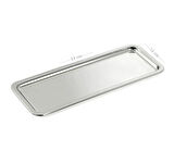 Hsgl Çelik Pastane Servis Tepsisi No:1  33cm x 13cm