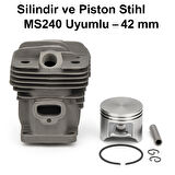 Hsgl Motorlu Testere Silindir ve Piston Stihl MS240 024 Uyumlu – 42 mm