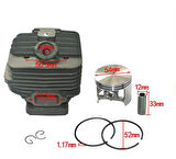Hsgl Motorlu Testere Silindir ve Piston Seti  Stihl MS660  066 Uyumlu  54mm