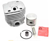 HSGL Husqvarna 365 Uyumlu 48mm Silindir Piston Seti  Yeni Model Yuvarlak Boğaz