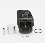 HSGL Husqvarna 340 Uyumlu 40 mm Silindir Piston Seti  Motorlu Testere Yedek Parça
