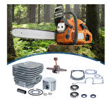 HSGL Motorlu testere Husqvarna 61  Uyumlu Motorlu Testere Silindir Piston Kiti Krank Rulman  Conta Seti komple takım