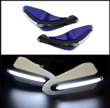 HSGL Motosiklet LED Sinyalli Elcik Koruma Mavi – Dayanıklı, Şık ve Güvenli Tasarım