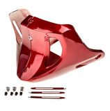 HSGL Motosiklet Motor Alt Rüzgarlık Kırmızı  CG Uyumlu Sportif Alt Koruma ve Rüzgâr Kesici Parça