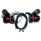 HSGL BİSİKLET VİTES KOLU KOLDAN KIRMIZI 7x3 RAKAMLI