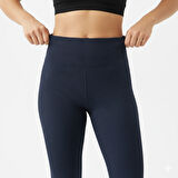 Kadın Yüksek Bel Fitilli Tayt – Esnek Kumaş Rahat Kalıp