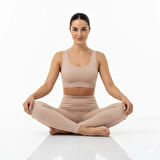 Kadın Yüksek Bel Fitilli Tayt – Esnek Kumaş Rahat Kalıp