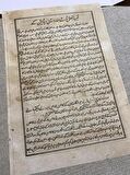 Geyiklerin Kaçışı Temalı El Yapımı Minyatür Resim 28x17 cm