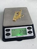 Tabitha Yazılı 925 Ayar Sarı Gümüş Kolye 2,70 Gram