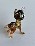 El Yapımı Murano Cam Kedi Biblo A14-07