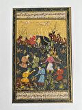 Toplumda İşbirliği Adlı El Yapımı Minyatür Resim  27,5x17 cm