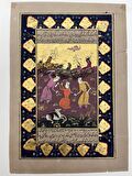 İşkence Temalı El Yapımı Minyatür Resim 28x18 cm