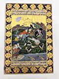 Doğada Kumpas Adlı El Yapımı Minyatür Resim 29x19,5 cm