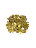 1,8x25mm Yuvarlak Tek Delik Pirinç Payet Pul 2340gr