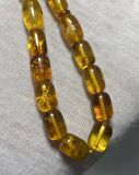 Kapsül Kesim Doğal Kaya Damla Kehribar Tesbih 10x7,6mm 17.8 Gram