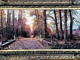 Sonbaharın Yolculuğu Adlı İran Tebriz Halı Tablo 126x76cm - Duvar Halı Kilim Tablo