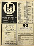 İzmir 1982-1983 Meslek Reklam İlanı Efemera S33
