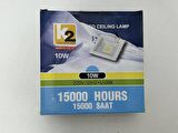 Global K2 KDL-321 Cob Ledli Kare Tavan Lambası 10W 6500K