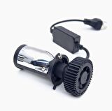 T9 Projektör Lensli H4 Uzun Kısa Led Xenon Far Ampulü