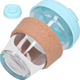 Mantar Halkalı Cam Kahve Bardağı 350ml
