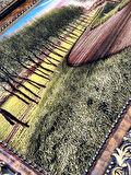 Sessiz Hatıralar Yolu Adlı İran Tebriz Halı Tablo 123x73cm - Duvar Halı Kilim Tablo
