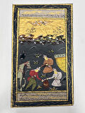 Asillerin Kurultayı Adlı El Yapımı Minyatür Resim 20,5x12 cm